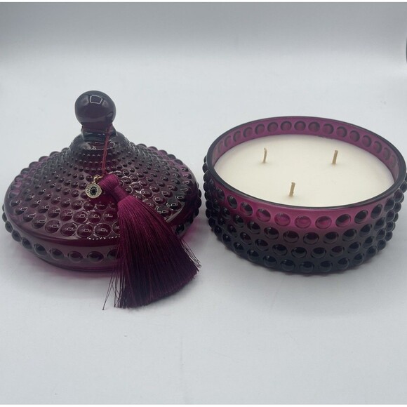 Red Jasper Soy Blend Candle 14 Oz. House of Harlow 1960 New HTF Tassel Charm - Picture 5 of 11